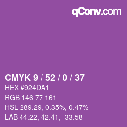 Color code: CMYK 9 / 52 / 0 / 37 | qconv.com