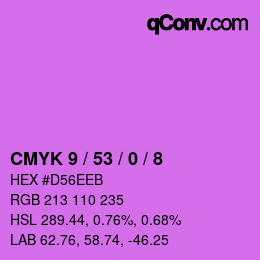 Color code: CMYK 9 / 53 / 0 / 8 | qconv.com