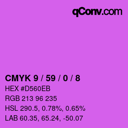颜色代码: CMYK 9 / 59 / 0 / 8 | qconv.com