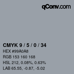 Color code: CMYK 9 / 5 / 0 / 34 | qconv.com