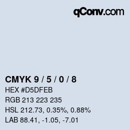 Color code: CMYK 9 / 5 / 0 / 8 | qconv.com