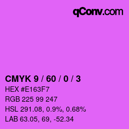 Color code: CMYK 9 / 60 / 0 / 3 | qconv.com