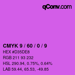 Color code: CMYK 9 / 60 / 0 / 9 | qconv.com