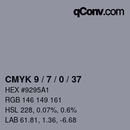 Color code: CMYK 9 / 7 / 0 / 37 | qconv.com