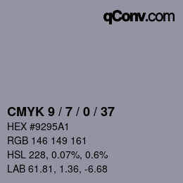 Color code: CMYK 9 / 7 / 0 / 37 | qconv.com