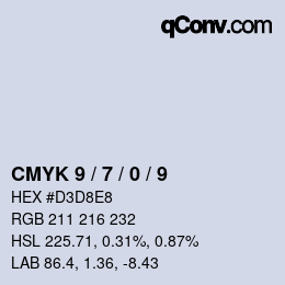Color code: CMYK 9 / 7 / 0 / 9 | qconv.com