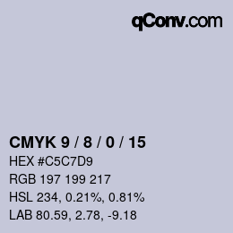 Color code: CMYK 9 / 8 / 0 / 15 | qconv.com