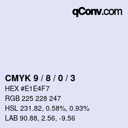 Color code: CMYK 9 / 8 / 0 / 3 | qconv.com