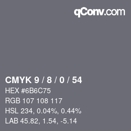 Color code: CMYK 9 / 8 / 0 / 54 | qconv.com