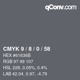 Color code: CMYK 9 / 8 / 0 / 58 | qconv.com