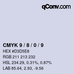 Color code: CMYK 9 / 8 / 0 / 9 | qconv.com