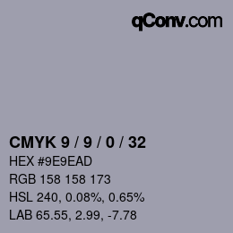Color code: CMYK 9 / 9 / 0 / 32 | qconv.com