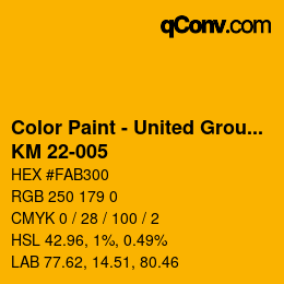 Farbcode: Color Paint - United Group - KM 22-005 | qconv.com