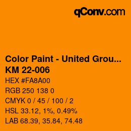 カラーコード: Color Paint - United Group - KM 22-006 | qconv.com