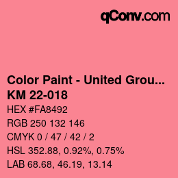 Farbcode: Color Paint - United Group - KM 22-018 | qconv.com