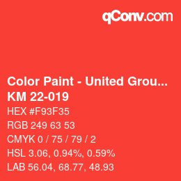 Farbcode: Color Paint - United Group - KM 22-019 | qconv.com