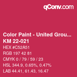 Farbcode: Color Paint - United Group - KM 22-021 | qconv.com