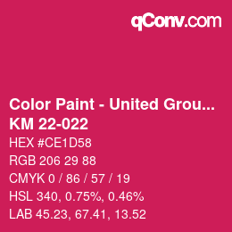 Farbcode: Color Paint - United Group - KM 22-022 | qconv.com