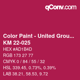 Farbcode: Color Paint - United Group - KM 22-025 | qconv.com