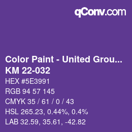 Farbcode: Color Paint - United Group - KM 22-032 | qconv.com