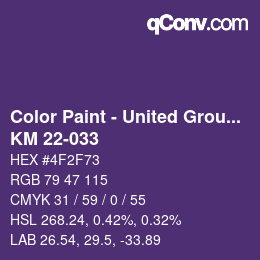 Farbcode: Color Paint - United Group - KM 22-033 | qconv.com