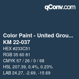 Farbcode: Color Paint - United Group - KM 22-037 | qconv.com