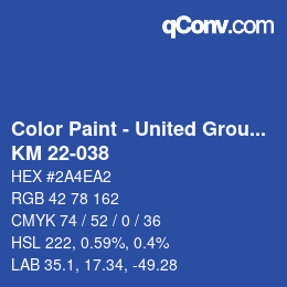 Farbcode: Color Paint - United Group - KM 22-038 | qconv.com