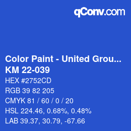 Farbcode: Color Paint - United Group - KM 22-039 | qconv.com