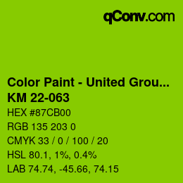 Farbcode: Color Paint - United Group - KM 22-063 | qconv.com