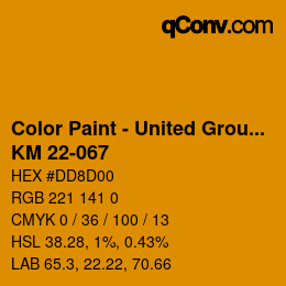 Farbcode: Color Paint - United Group - KM 22-067 | qconv.com