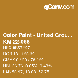 Código de color: Color Paint - United Group - KM 22-068 | qconv.com