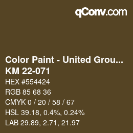 Farbcode: Color Paint - United Group - KM 22-071 | qconv.com