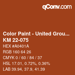 Farbcode: Color Paint - United Group - KM 22-075 | qconv.com