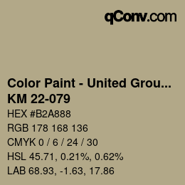 Farbcode: Color Paint - United Group - KM 22-079 | qconv.com