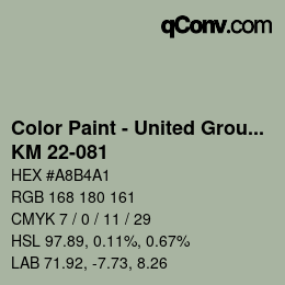 Farbcode: Color Paint - United Group - KM 22-081 | qconv.com