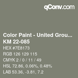 Farbcode: Color Paint - United Group - KM 22-085 | qconv.com
