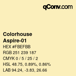 颜色代码: Colorhouse - Aspire-01 | qconv.com