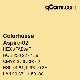 颜色代码: Colorhouse - Aspire-02 | qconv.com