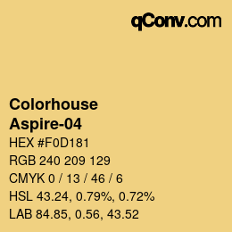 Code couleur: Colorhouse - Aspire-04 | qconv.com