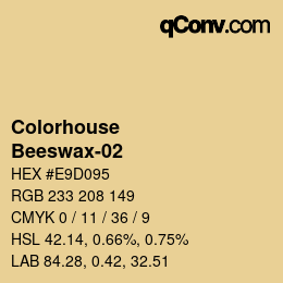 カラーコード: Colorhouse - Beeswax-02 | qconv.com