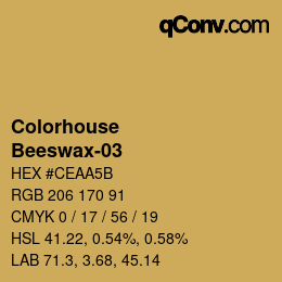 カラーコード: Colorhouse - Beeswax-03 | qconv.com