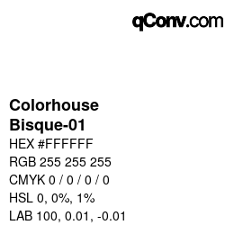 颜色代码: Colorhouse - Bisque-01 | qconv.com