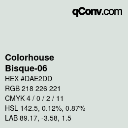 Código de color: Colorhouse - Bisque-06 | qconv.com