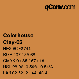 カラーコード: Colorhouse - Clay-02 | qconv.com