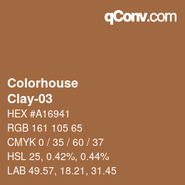 カラーコード: Colorhouse - Clay-03 | qconv.com