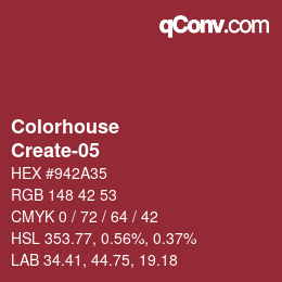 颜色代码: Colorhouse - Create-05 | qconv.com