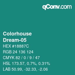 カラーコード: Colorhouse - Dream-05 | qconv.com