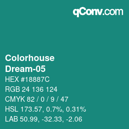 カラーコード: Colorhouse - Dream-05 | qconv.com