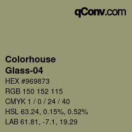 カラーコード: Colorhouse - Glass-04 | qconv.com