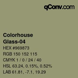 カラーコード: Colorhouse - Glass-04 | qconv.com